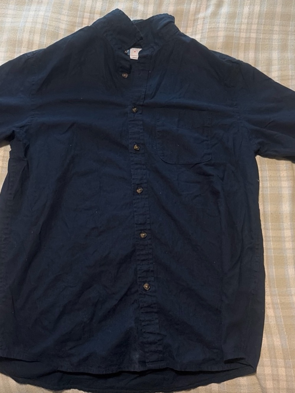 Old Navy Men's Navy Cotton Button-Down Shirt